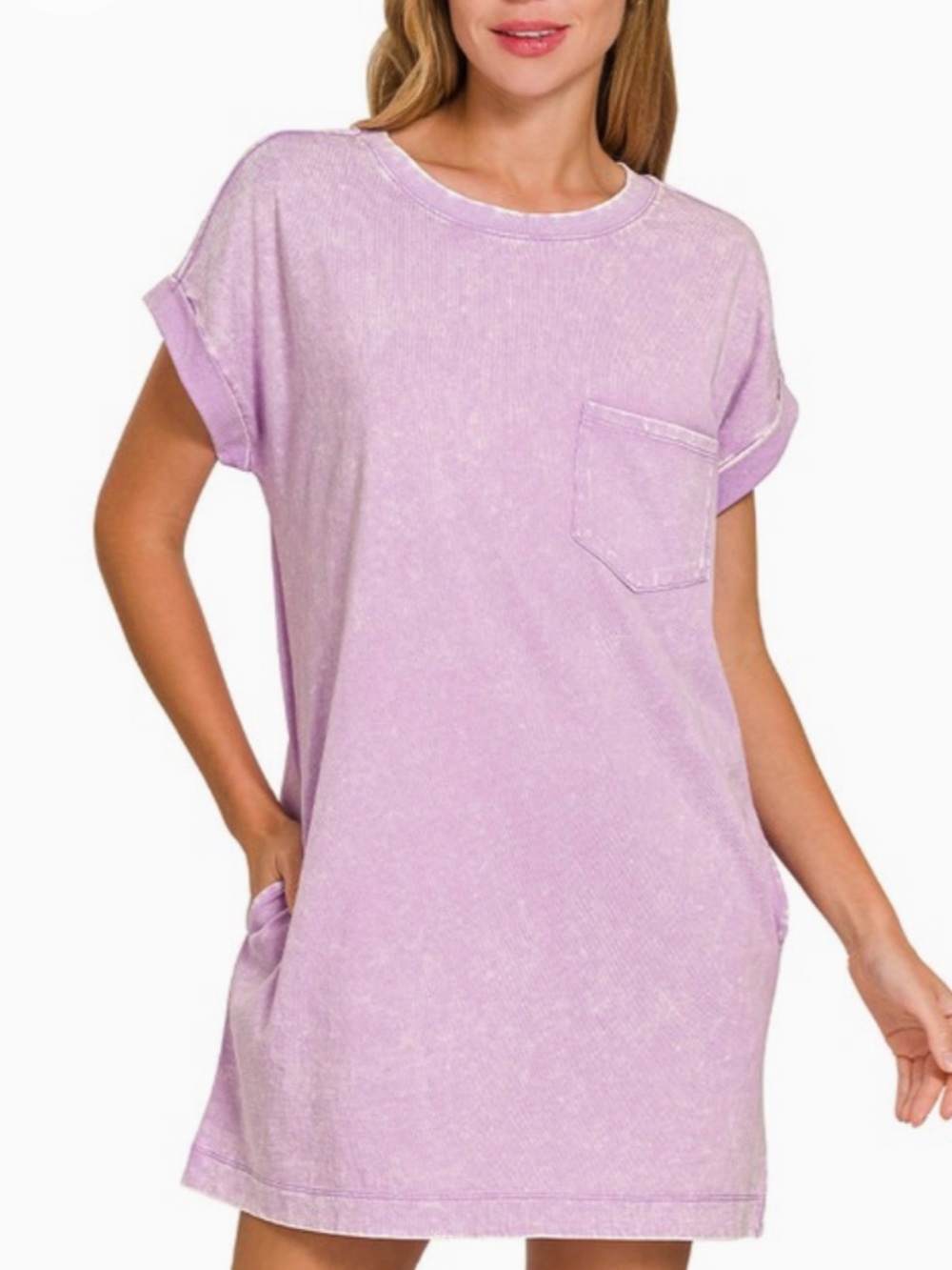 PREMIUM COTTON WASHED T-SHIRTS DRESS